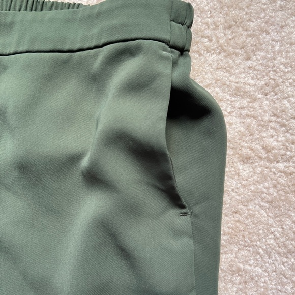 J Crew Jamie Pants Green Chino casual Tapered Leg Elastic waist Women's Size 14 - Picture 8 of 16